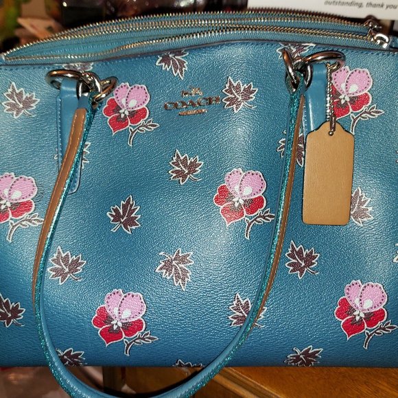 Coach Handbags - Like New Floral Coach Purse